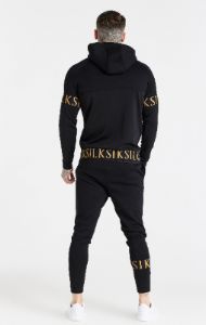 Black Dynamic Zip Through Hoodie sold by Siksilk