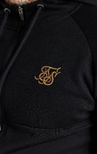 Black Dynamic Zip Through Hoodie sold by Siksilk