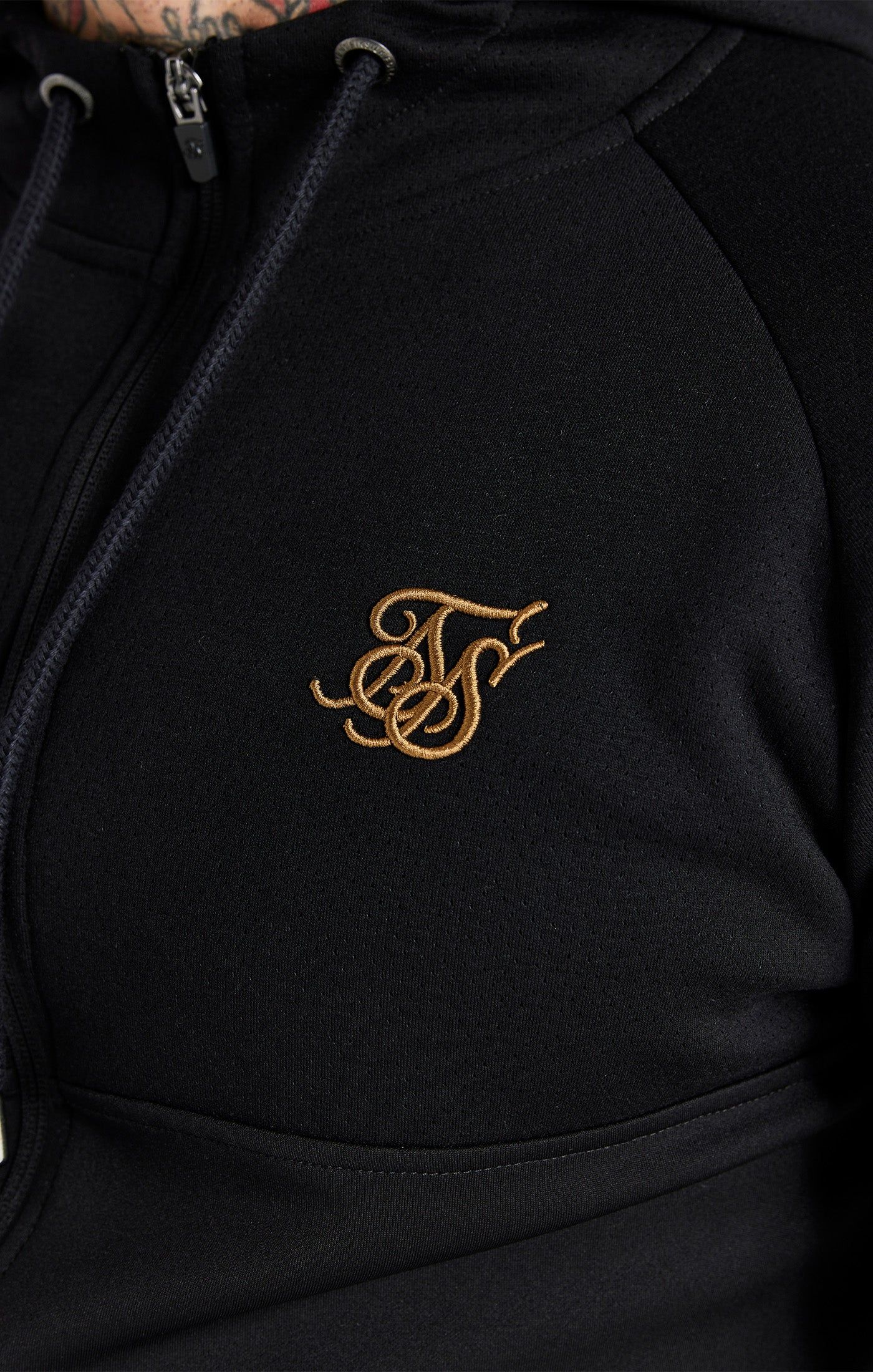 Black Dynamic Zip Through Hoodie sold by Siksilk product image thumbnail 3