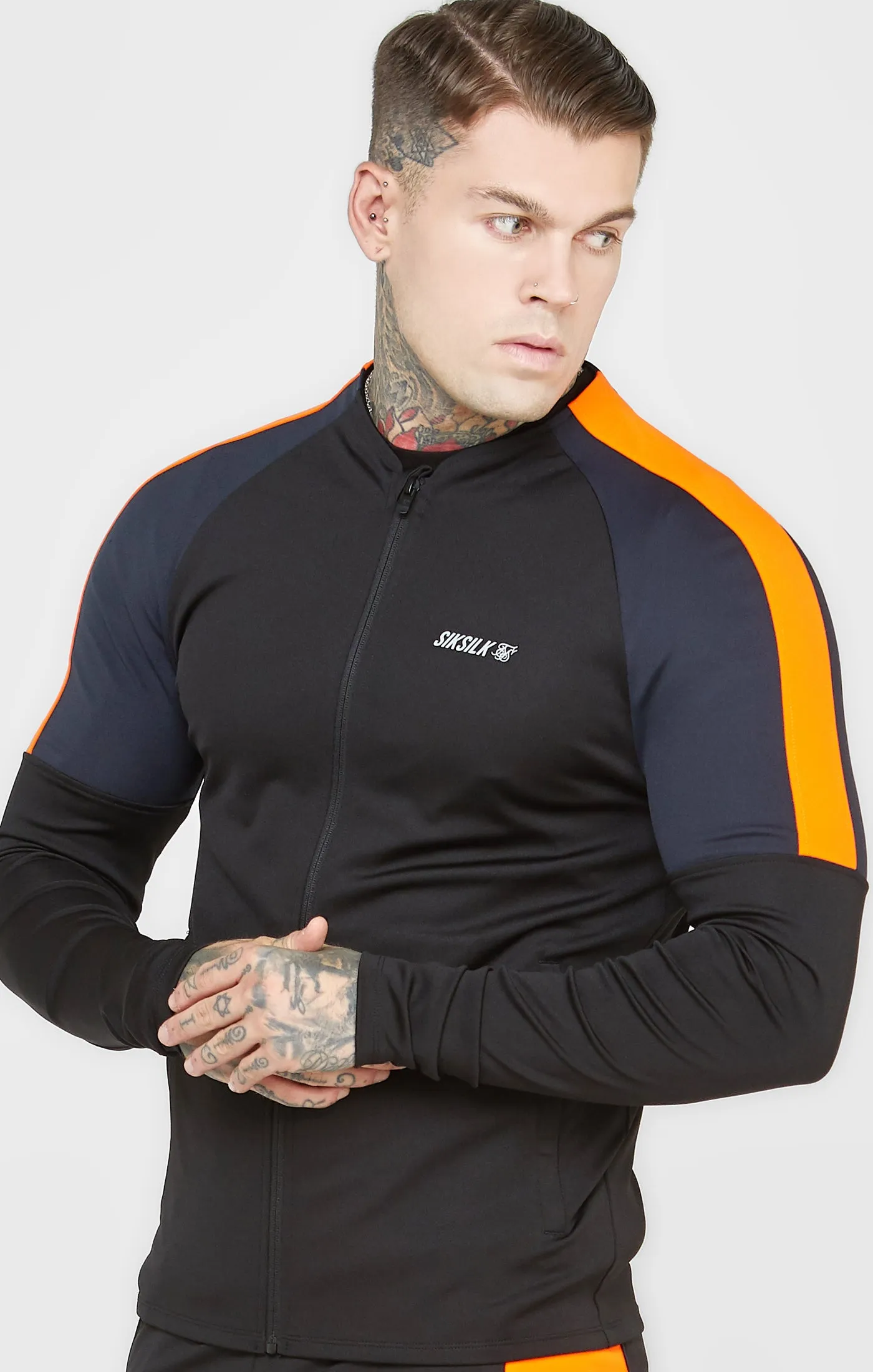 Black Sports Training Jacket sold by Siksilk