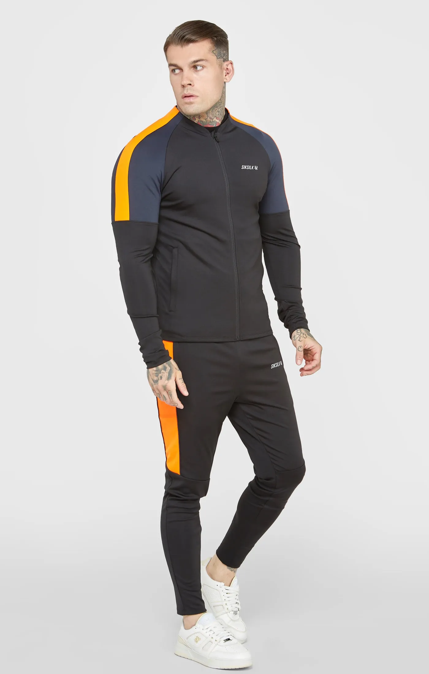 Black Sports Training Jacket sold by Siksilk product image thumbnail 4