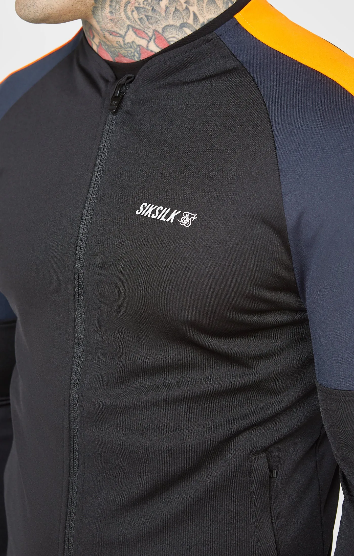 Black Sports Training Jacket sold by Siksilk product image thumbnail 2