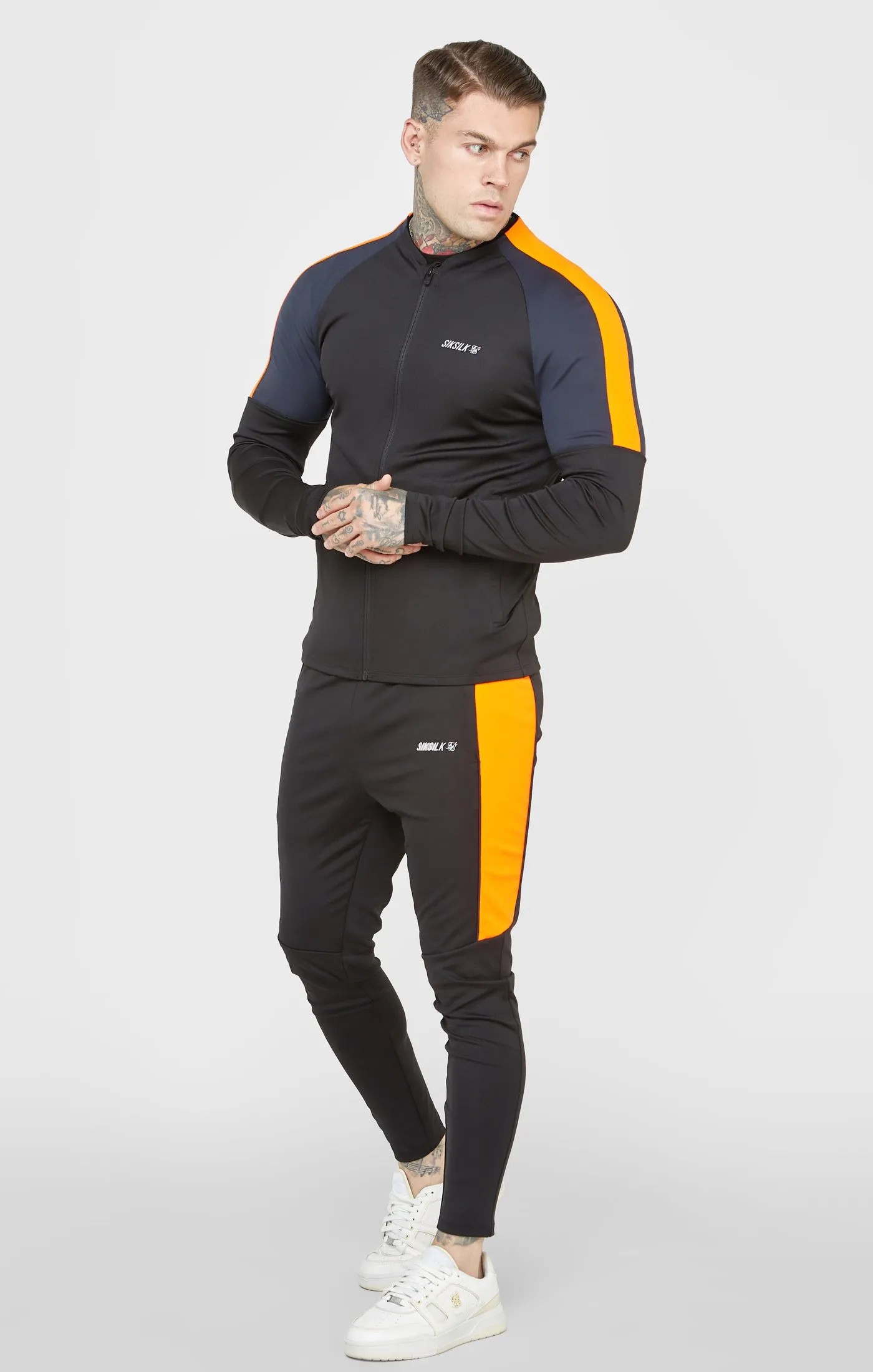 Black Sports Training Jacket sold by Siksilk product image thumbnail 3