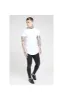 SikSilk Burst Knee Low Rise Denims - Washed Black & Camo sold by Siksilk