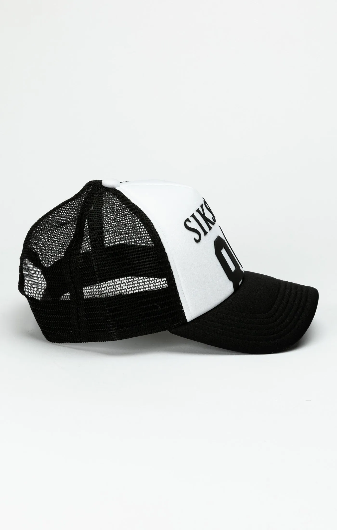 Black 89 Foam Mesh Trucker Cap sold by Siksilk product image thumbnail 2