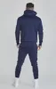 Navy Essentials Poly Hoodie sold by Siksilk