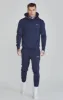 Navy Essentials Poly Hoodie sold by Siksilk