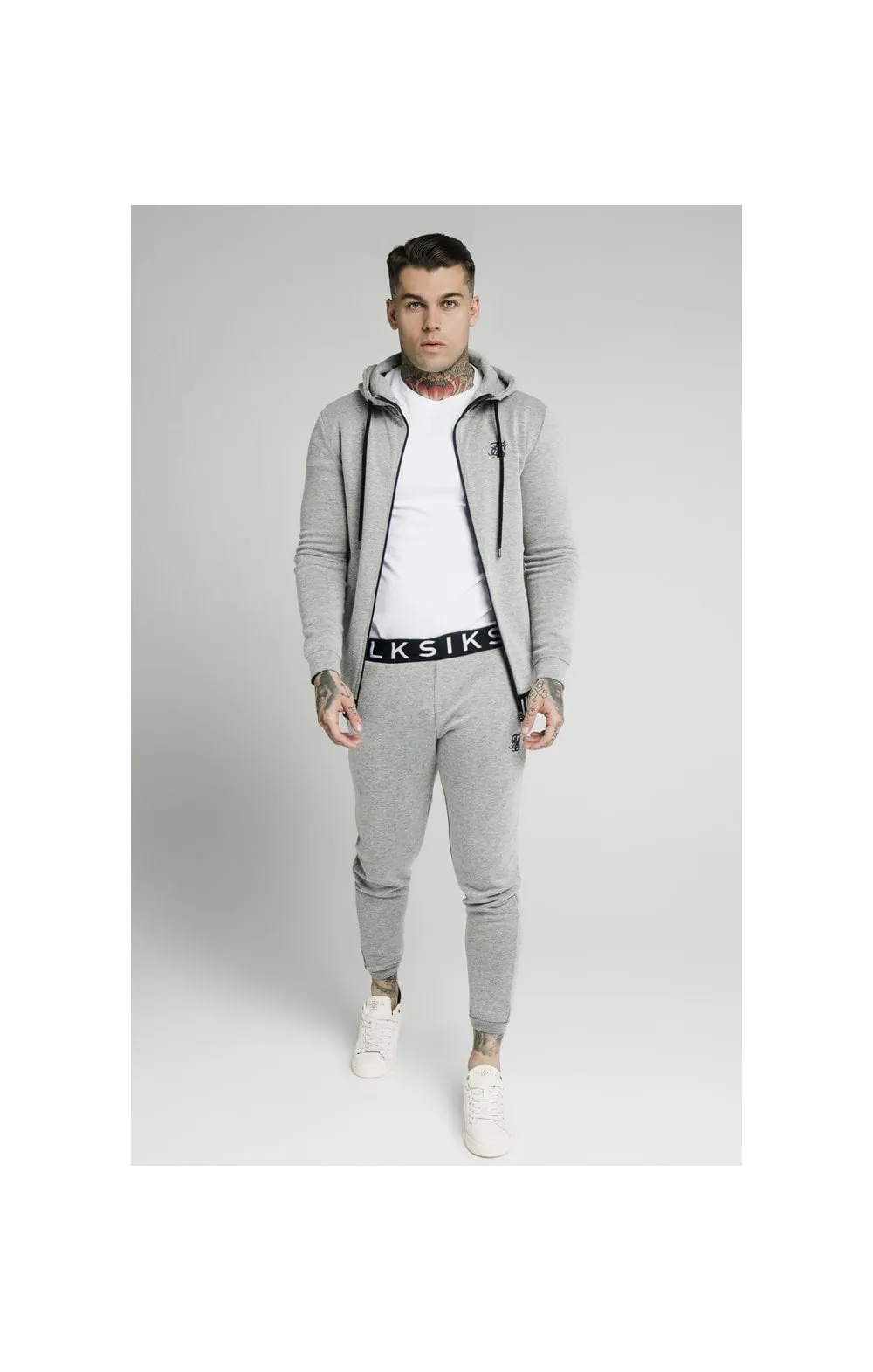 SikSilk Elastic Jacquard Pants - Grey sold by Siksilk product image thumbnail 5