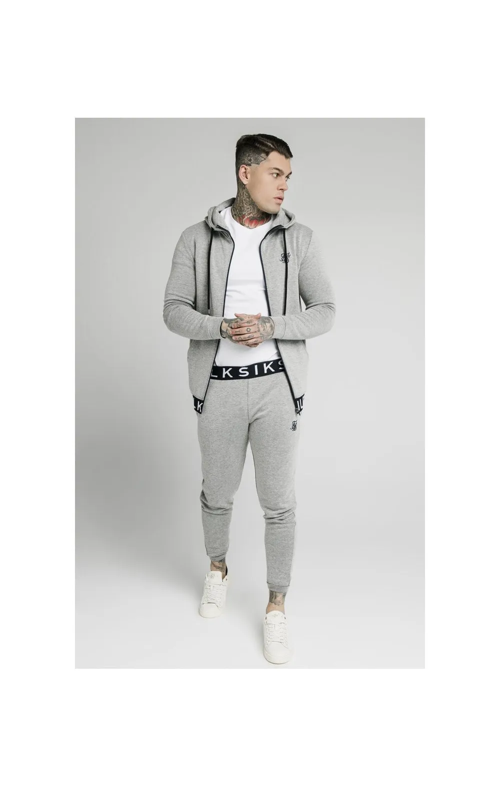 SikSilk Elastic Jacquard Pants - Grey sold by Siksilk product image thumbnail 4