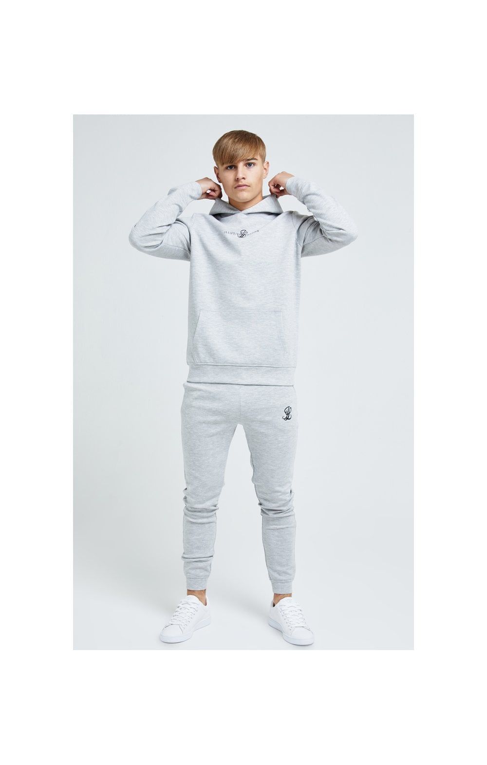 Illusive London Dual Overhead Hoodie - Grey sold by Siksilk product image thumbnail 3
