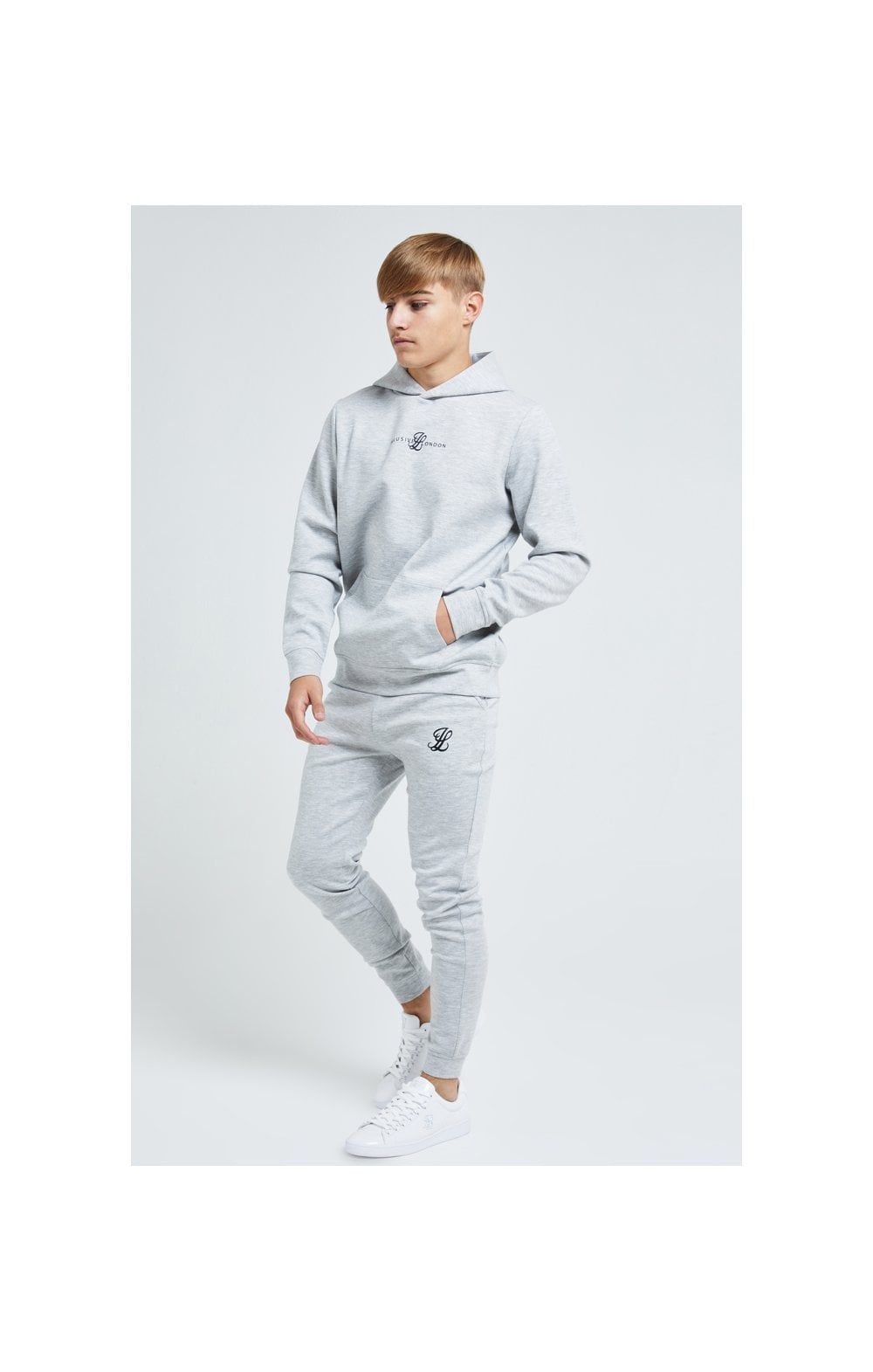 Illusive London Dual Overhead Hoodie - Grey sold by Siksilk product image thumbnail 4