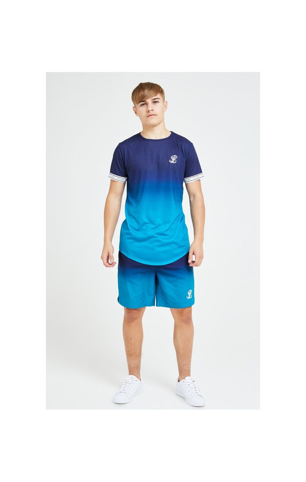 Illusive London Flux Tech Tee - Navy & Blue sold by Siksilk product image thumbnail 5