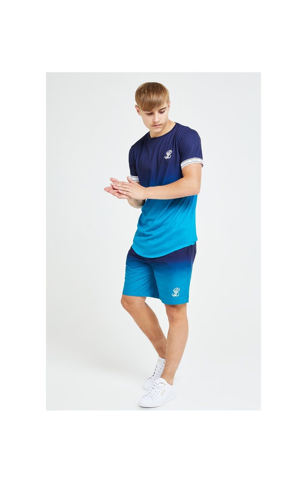 Illusive London Flux Tech Tee - Navy & Blue sold by Siksilk product image thumbnail 3