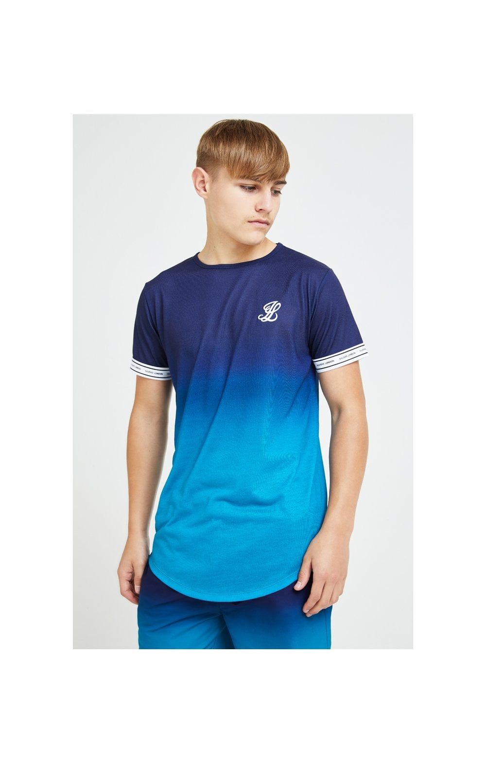 Illusive London Flux Tech Tee - Navy & Blue sold by Siksilk
