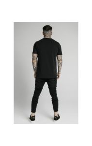 SikSilk Distressed Flight Jeans – Washed Black sold by Siksilk
