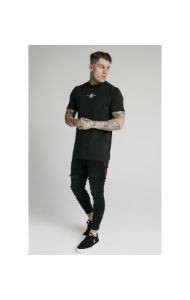 SikSilk Distressed Flight Jeans – Washed Black sold by Siksilk