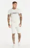 Ecru Knitted Tape Muscle Fit T-Shirt sold by Siksilk