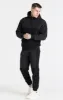 Black Hybrid Overhead Hoodie sold by Siksilk