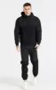 Black Hybrid Overhead Hoodie sold by Siksilk