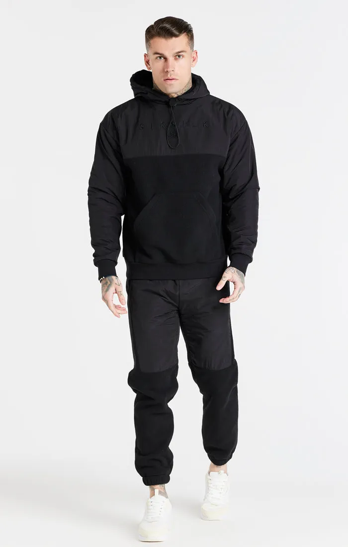 Black Hybrid Overhead Hoodie sold by Siksilk product image thumbnail 4