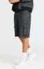 Black Jacquard Denim Cargo Short sold by Siksilk