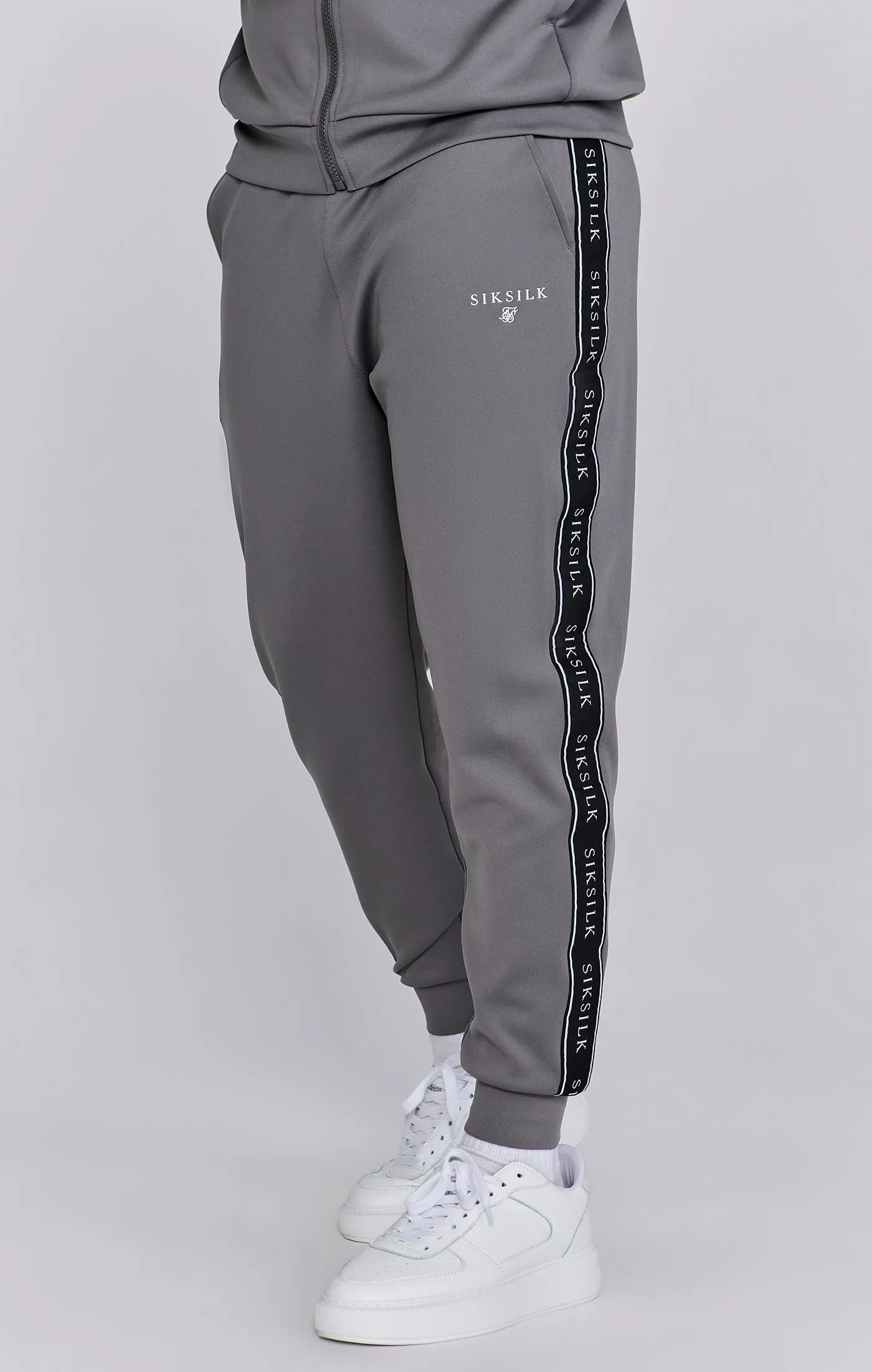 Grey Hoodie and Joggers Set sold by Siksilk product image thumbnail 3