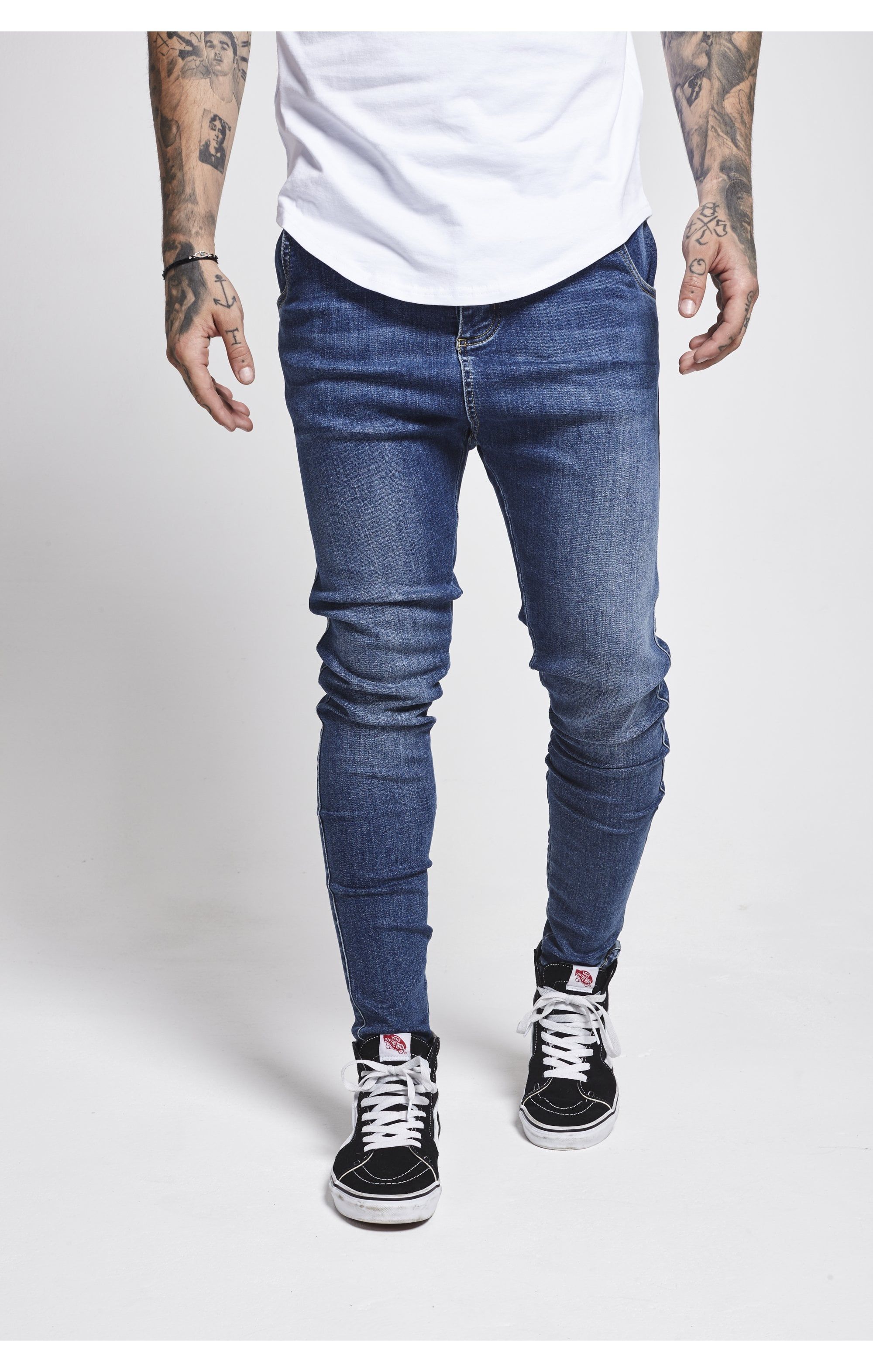 SikSilk Skinny Jeans - Midstone sold by Siksilk product image thumbnail 4