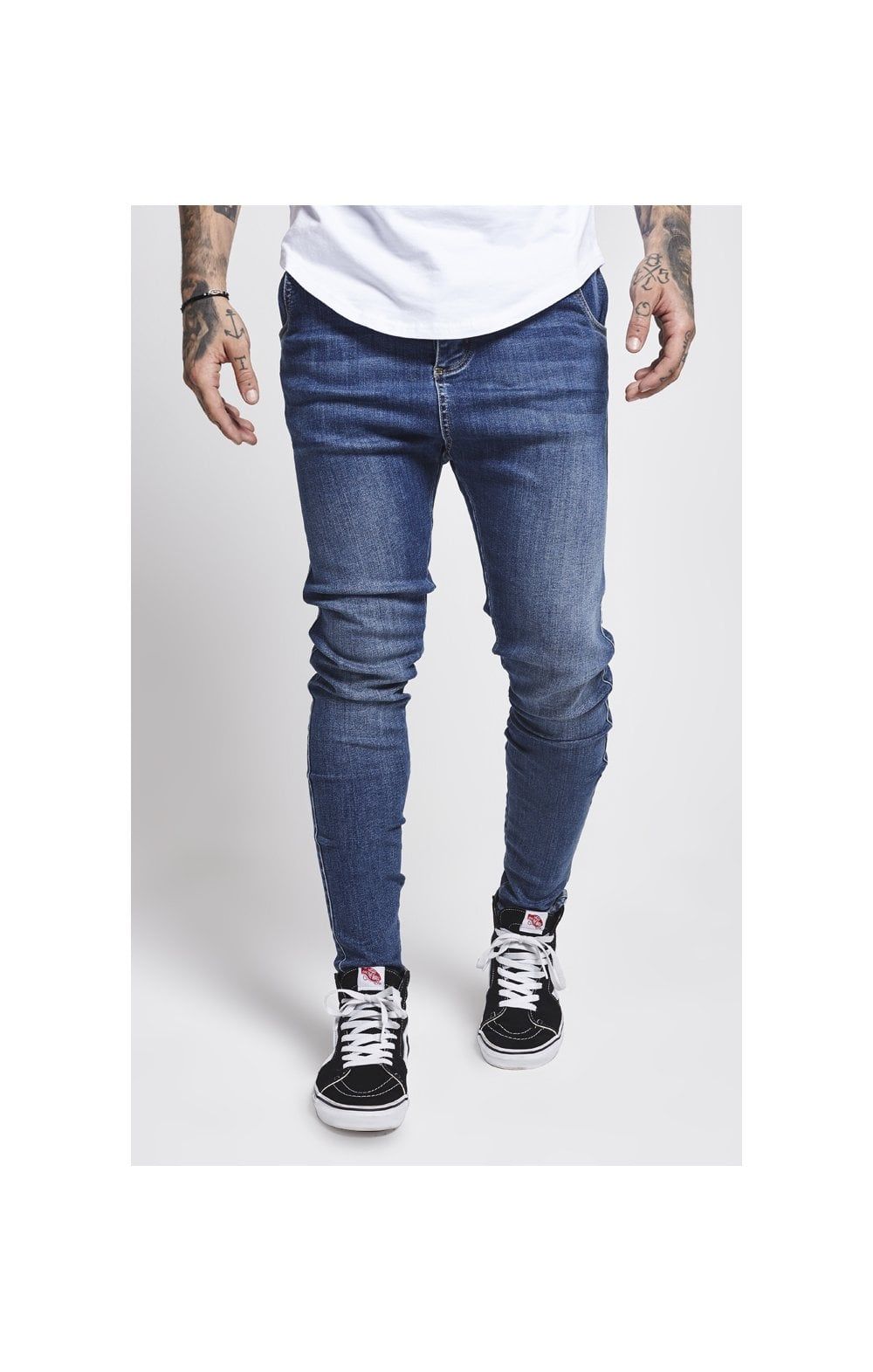 SikSilk Skinny Jeans - Midstone sold by Siksilk product image thumbnail 5