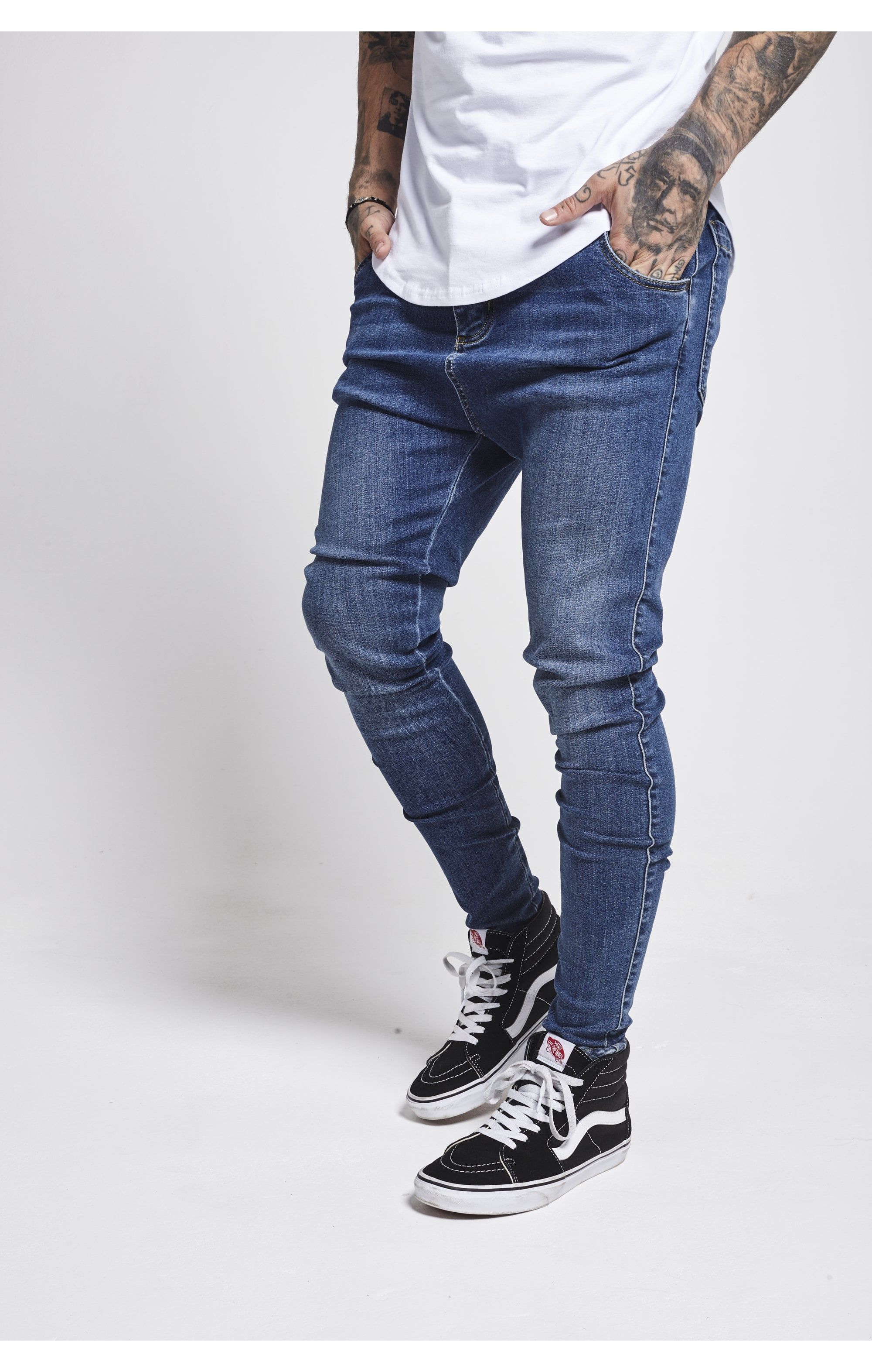SikSilk Skinny Jeans - Midstone sold by Siksilk product image thumbnail 2