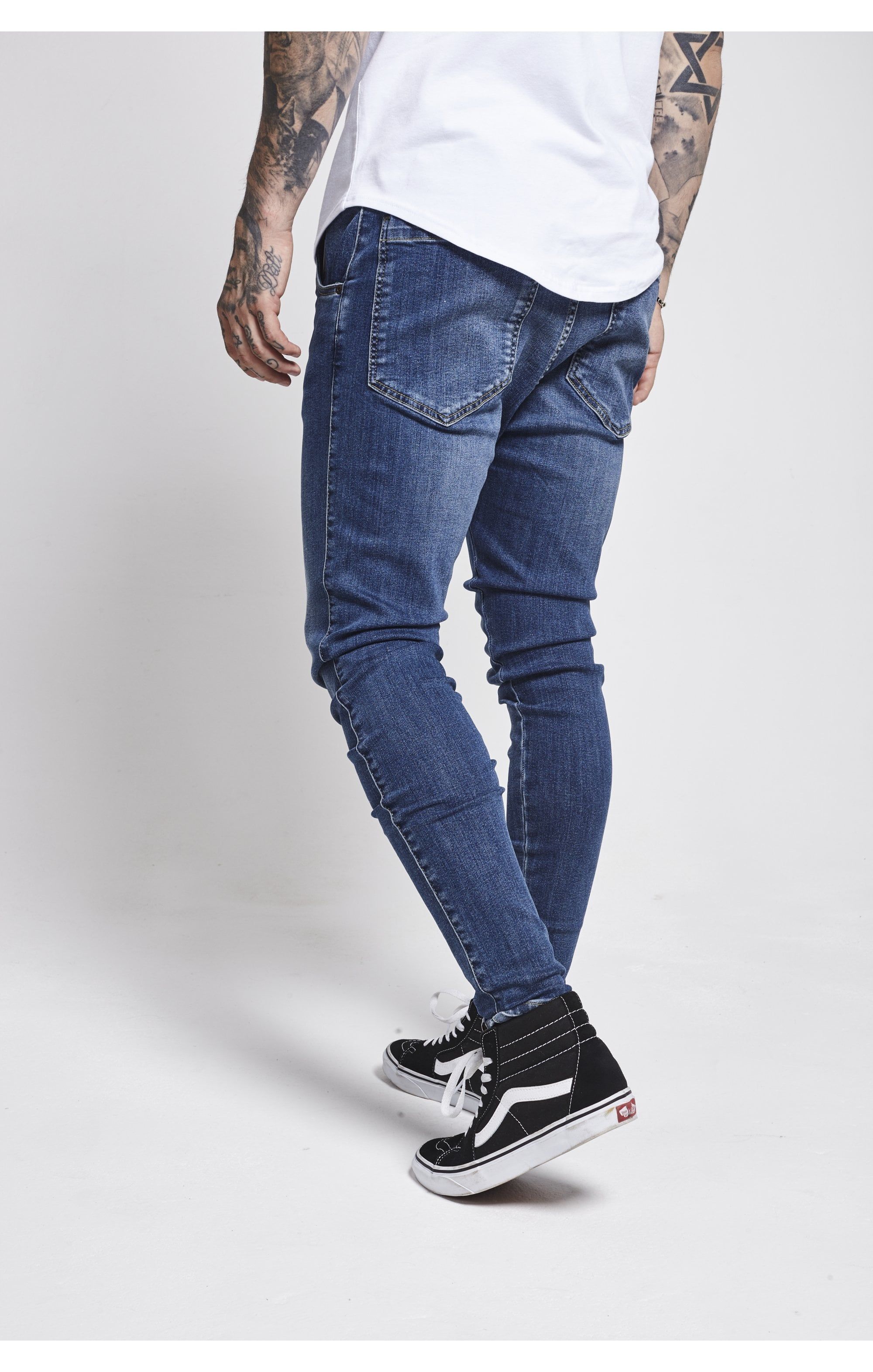 SikSilk Skinny Jeans - Midstone sold by Siksilk product image thumbnail 6