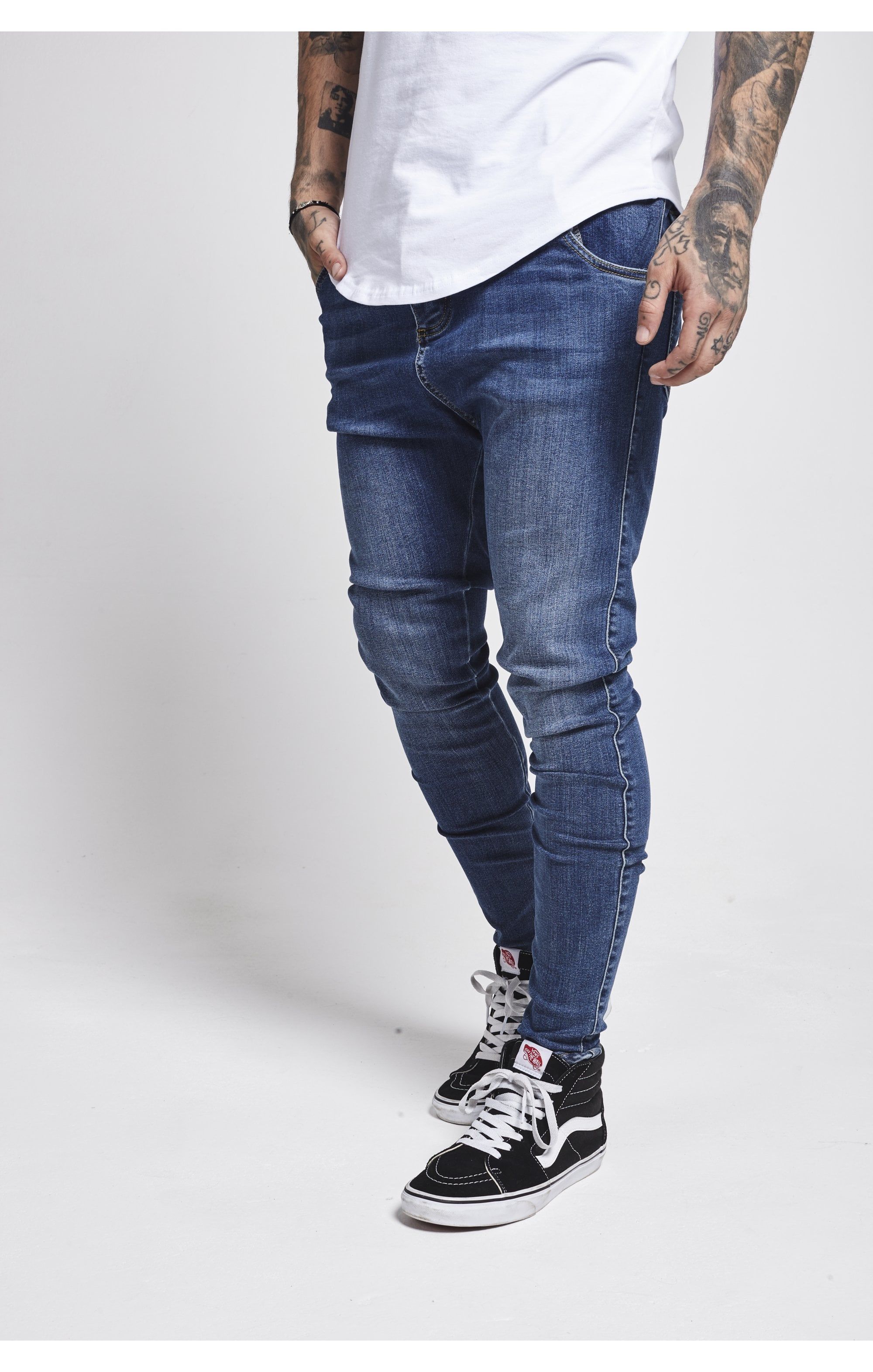 SikSilk Skinny Jeans - Midstone sold by Siksilk product image thumbnail 3