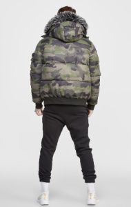 Green Camo Bomber Jacket sold by Siksilk