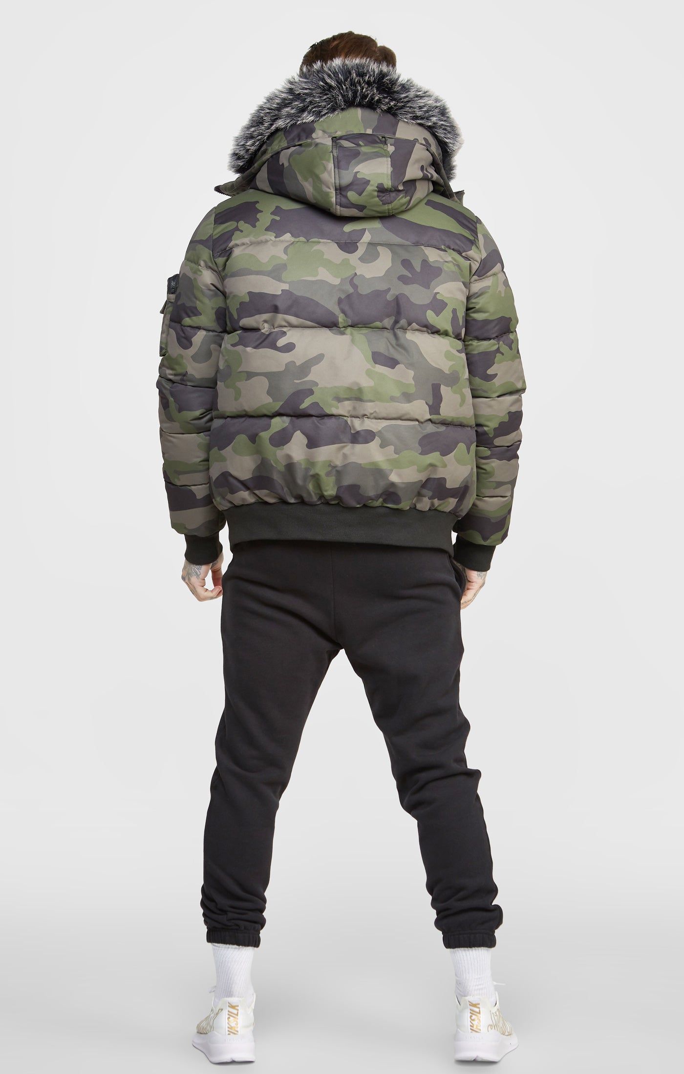Green Camo Bomber Jacket sold by Siksilk product image thumbnail 5