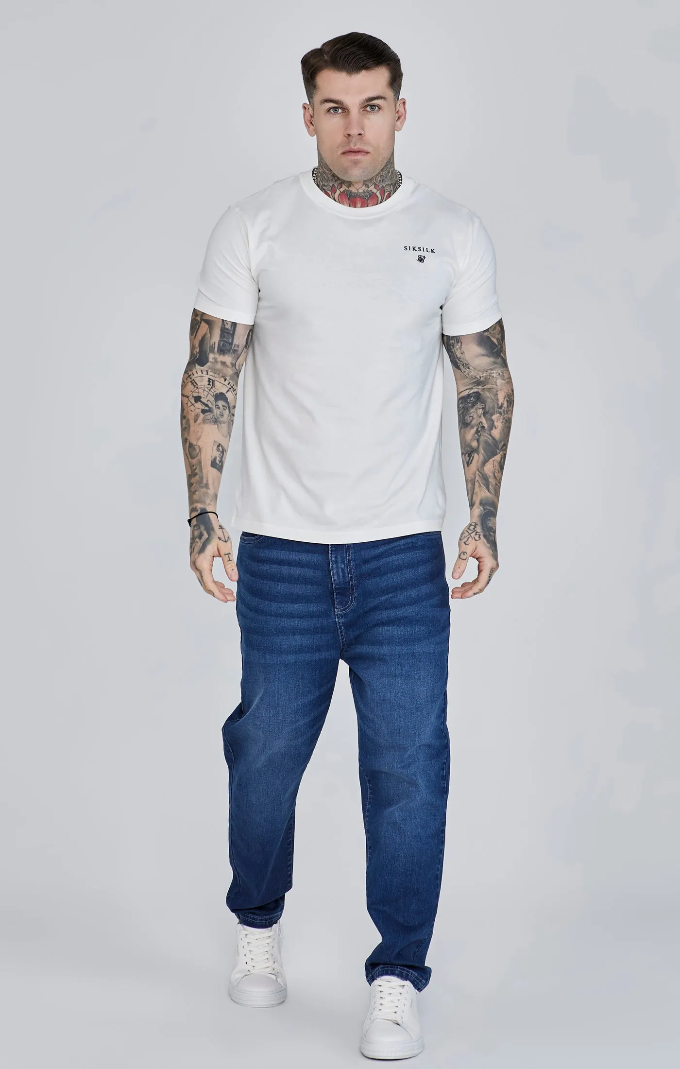 White Relaxed Fit T-Shirt sold by Siksilk product image thumbnail 2