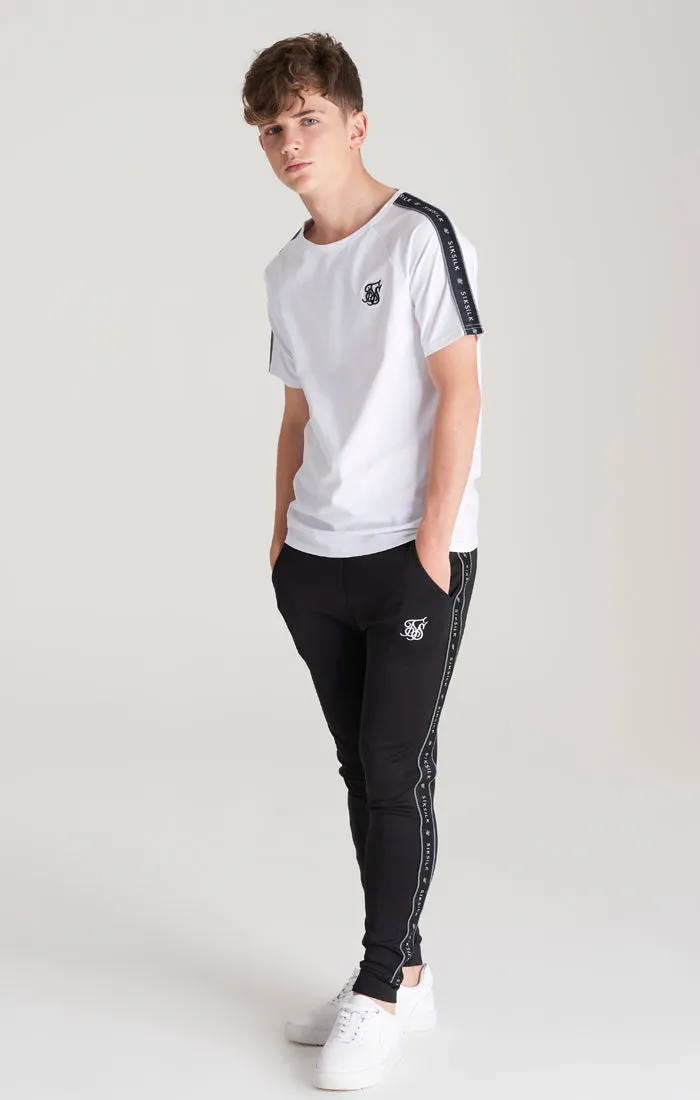 Boys White Taped Raglan T-Shirt sold by Siksilk product image thumbnail 5