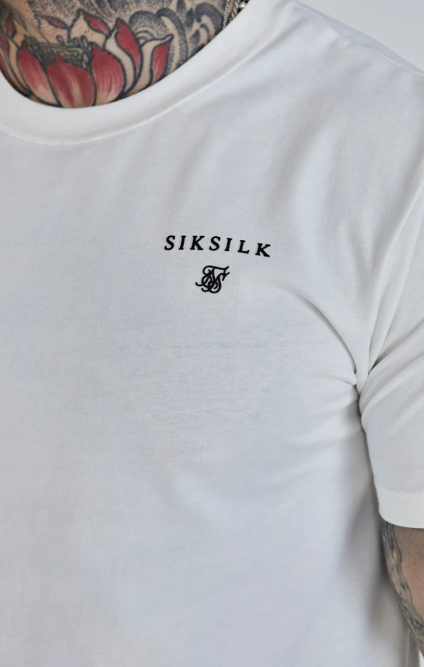 White Relaxed Fit T-Shirt sold by Siksilk product image thumbnail 3