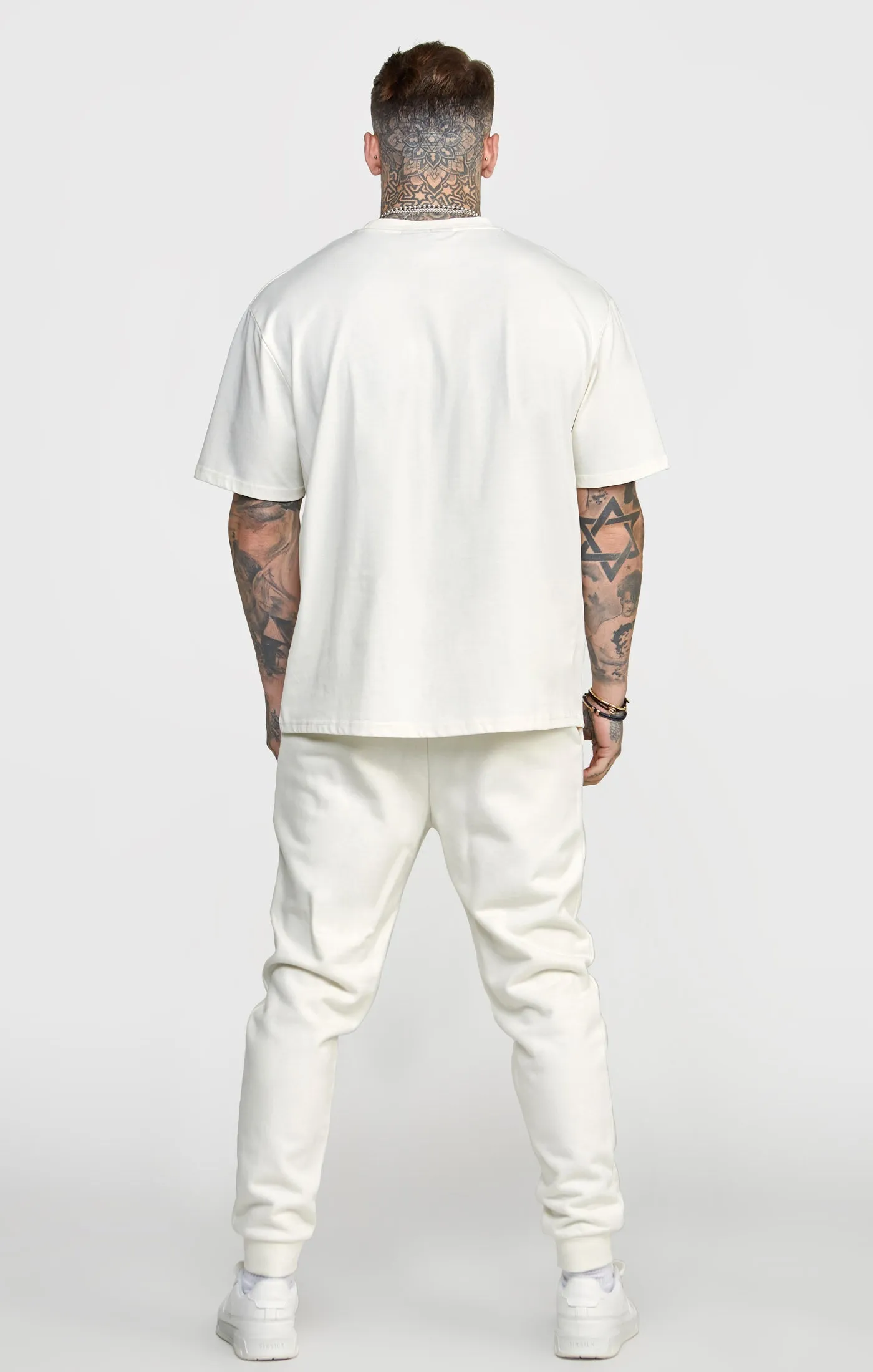 Ecru Varsity Jogger sold by Siksilk product image thumbnail 5