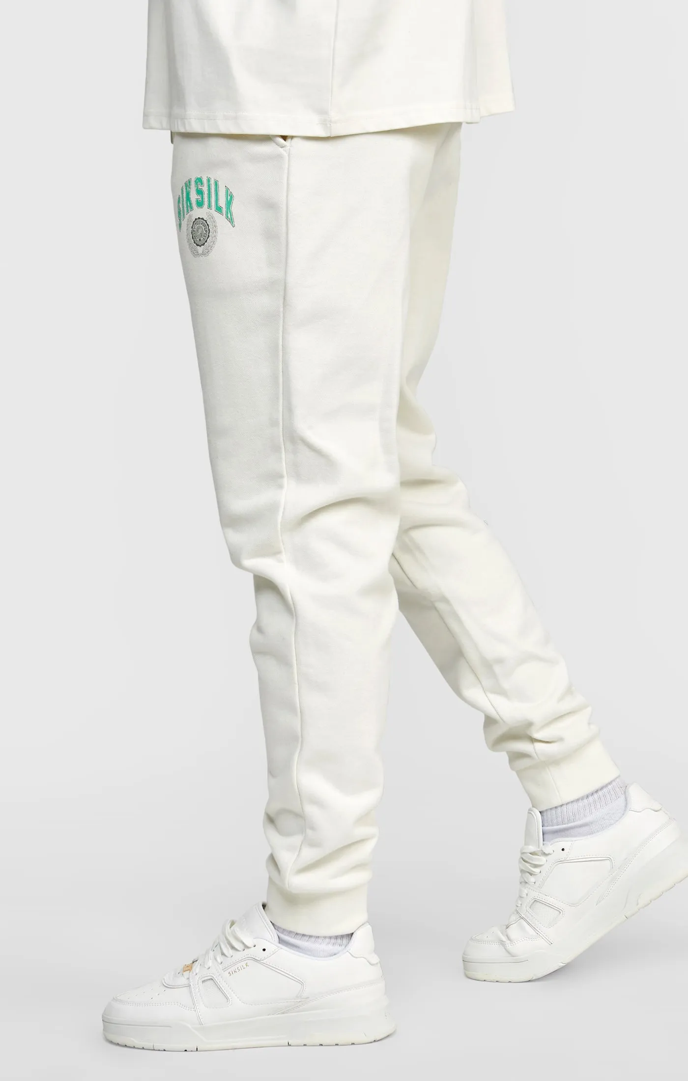Ecru Varsity Jogger sold by Siksilk product image thumbnail 2