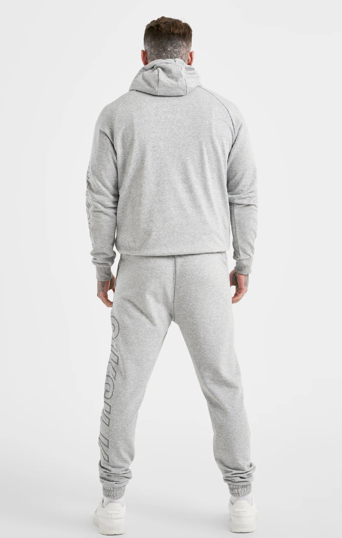 Grey Marl Sports Hoodie sold by Siksilk product image thumbnail 5