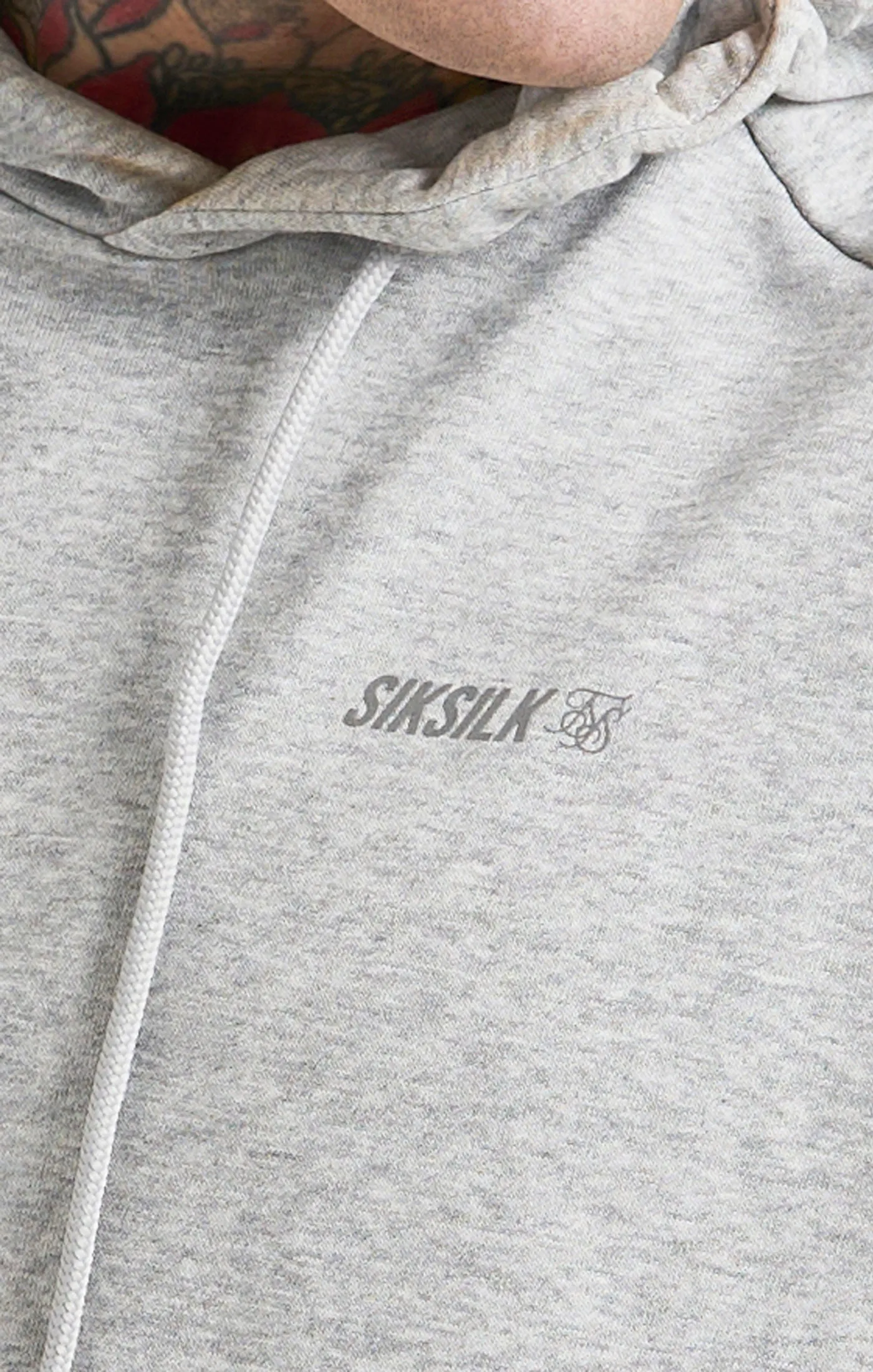 Grey Marl Sports Hoodie sold by Siksilk product image thumbnail 2
