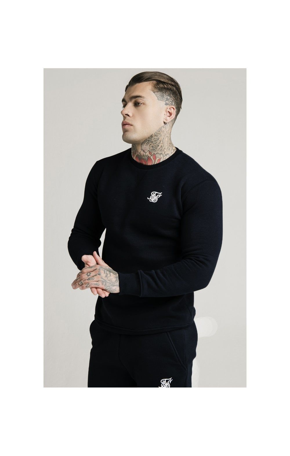 Black Crew Sweatshirt sold by Siksilk product image thumbnail 3