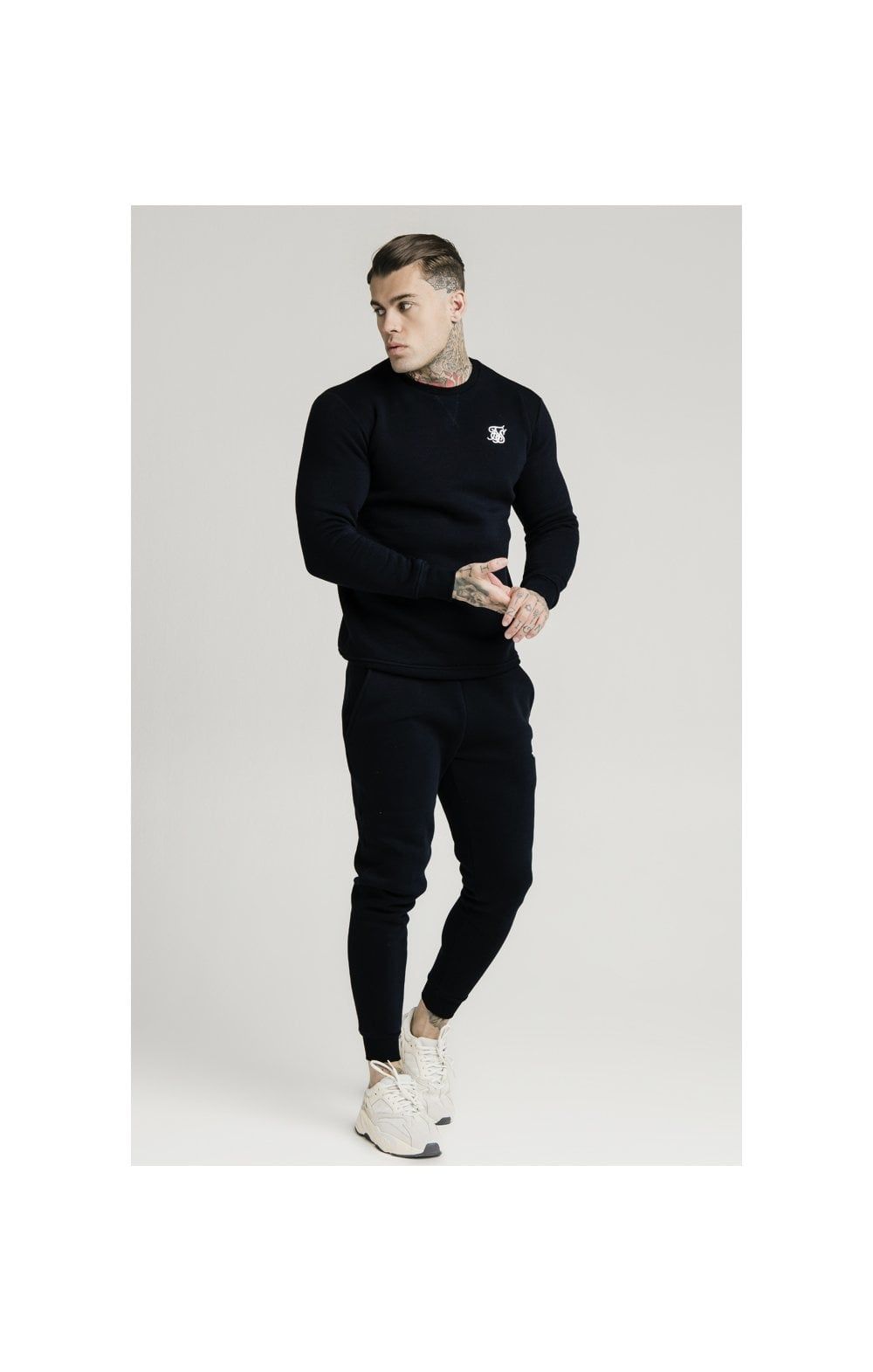 Black Crew Sweatshirt sold by Siksilk product image thumbnail 2