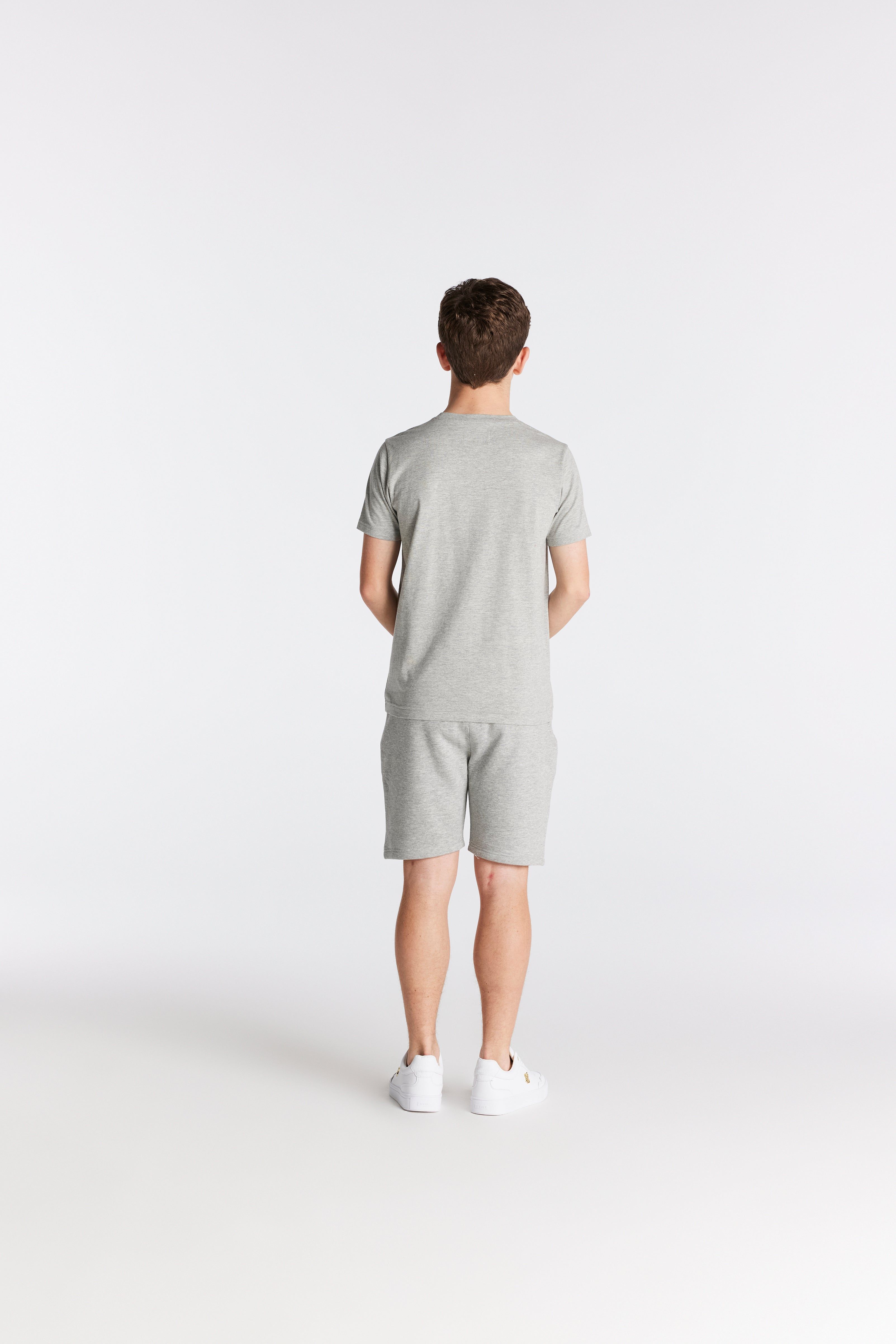 Boys Grey Marl Essentials Fleece Short sold by Siksilk product image thumbnail 4