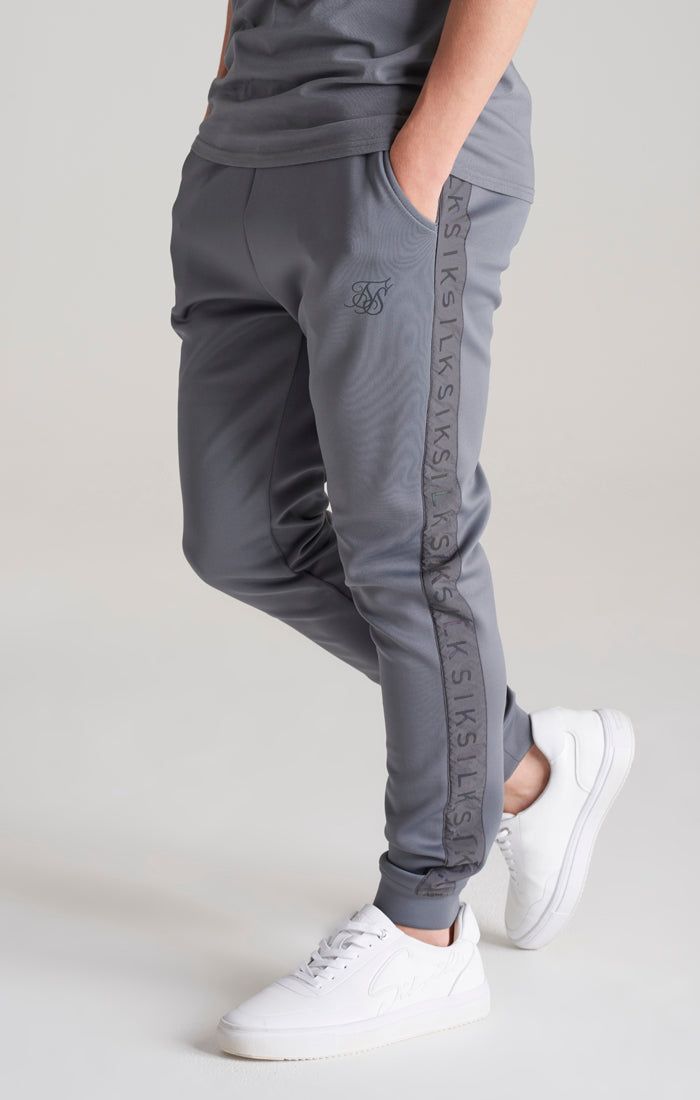 Boys Grey Taped Jogger sold by Siksilk