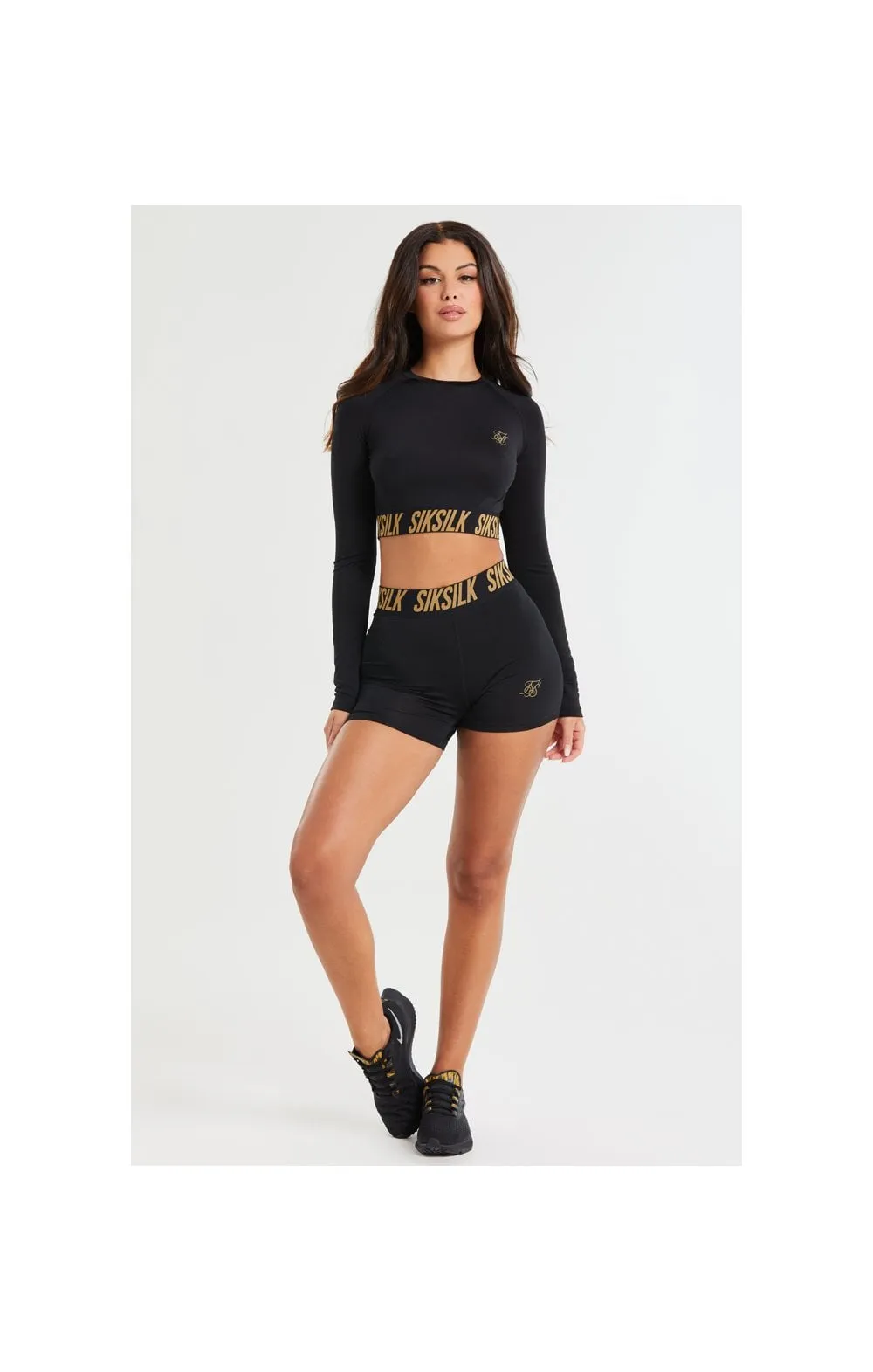 SikSilk Gym Crop Tee - Black sold by Siksilk product image thumbnail 5