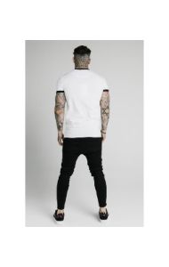 SikSilk S/S Straight Hem Gym Tee - White sold by Siksilk