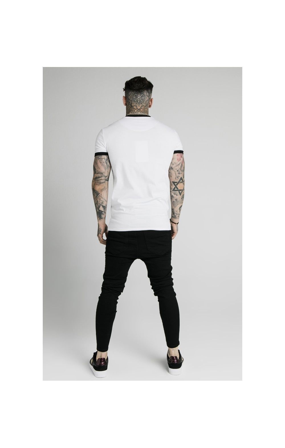SikSilk S/S Straight Hem Gym Tee - White sold by Siksilk product image thumbnail 6