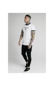 SikSilk S/S Straight Hem Gym Tee - White sold by Siksilk