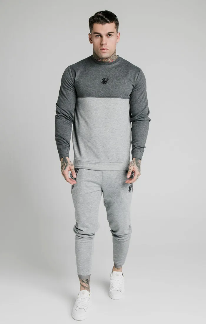 SikSilk Arc Tech Fade Crew Sweat - Grey Marl sold by Siksilk product image thumbnail 4