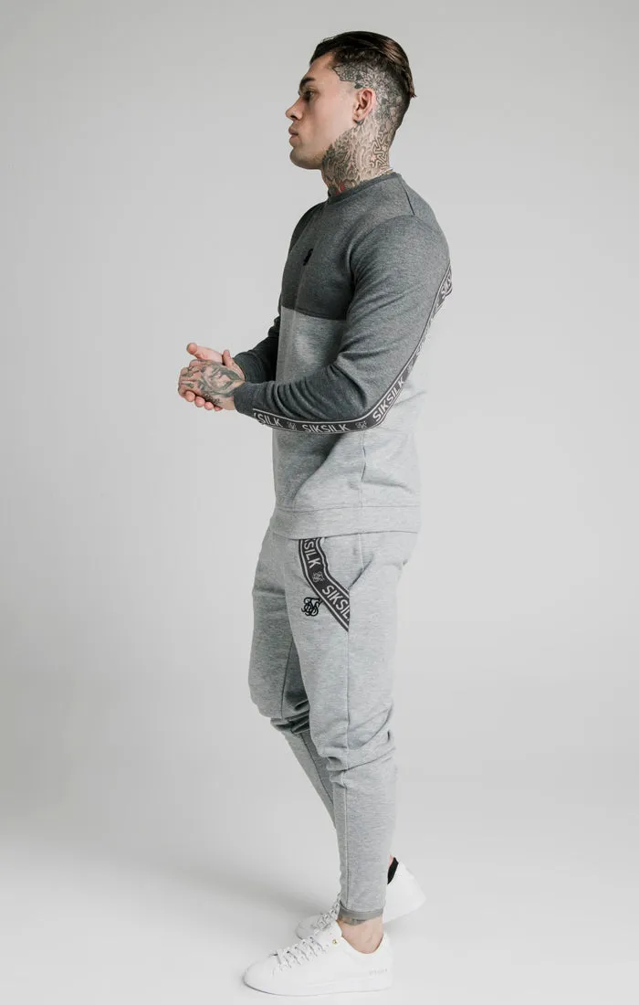 SikSilk Arc Tech Fade Crew Sweat - Grey Marl sold by Siksilk product image thumbnail 5
